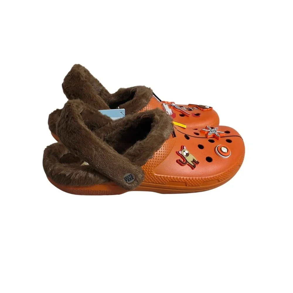 Crocs South Park Kenny Classic Lined Clogs‎ Men's Size 12 Orange 211499-90H NWT